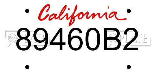89460B2 California License Plate
