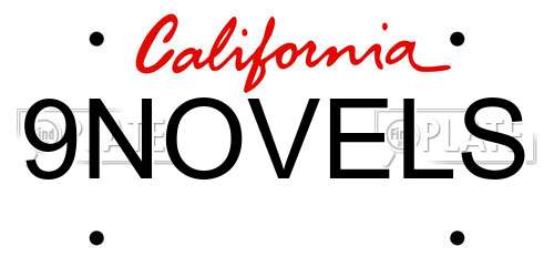 9NOVELS California License Plate