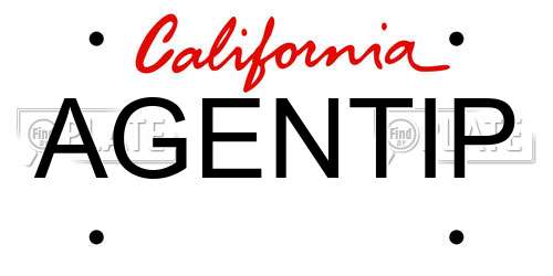AGENTIP California License Plate