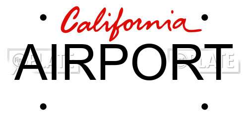 AIRPORT California License Plate