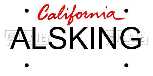 ALSKING California License Plate