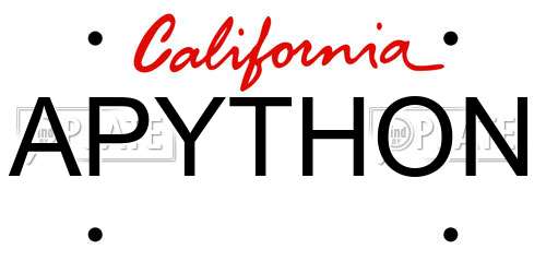 APYTHON California License Plate