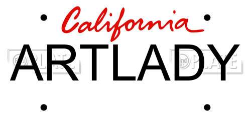 ARTLADY California License Plate