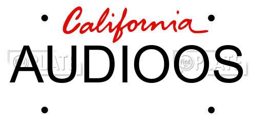 AUDIOOS California License Plate