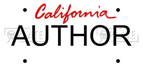 AUTHOR California License Plate
