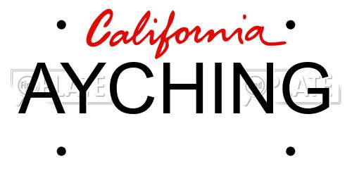 AYCHING California License Plate