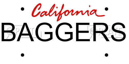 BAGGERS California License Plate