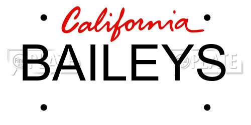 BAILEYS California License Plate