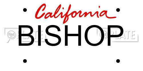 BISHOP California License Plate