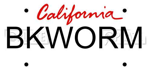 BKWORM California License Plate