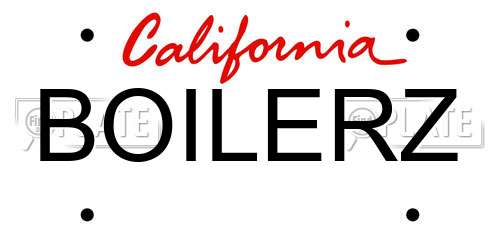 BOILERZ California License Plate