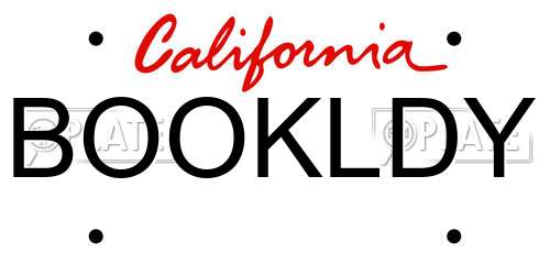 BOOKLDY California License Plate