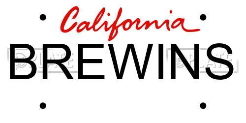 BREWINS California License Plate