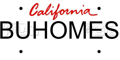 BUHOMES California License Plate