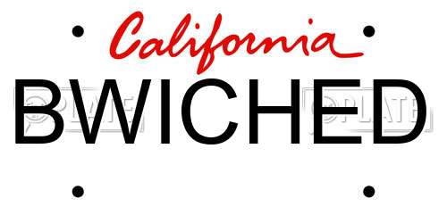 BWICHED California License Plate