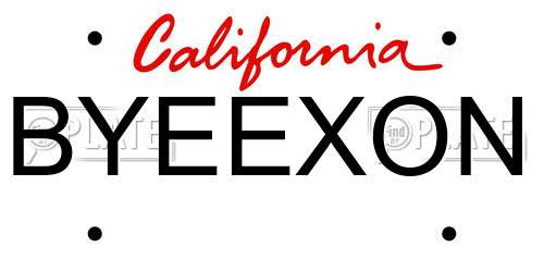 BYEEXON California License Plate