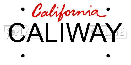 CALIWAY California License Plate