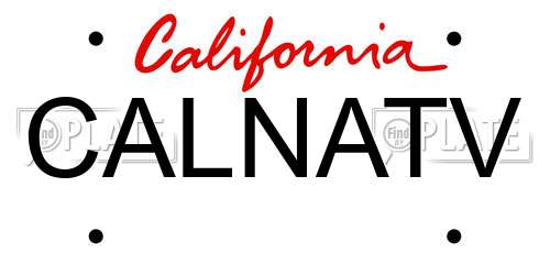 CALNATV California License Plate