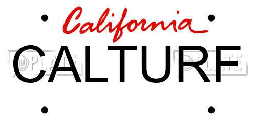CALTURF California License Plate