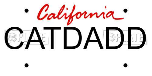 CATDADD California License Plate