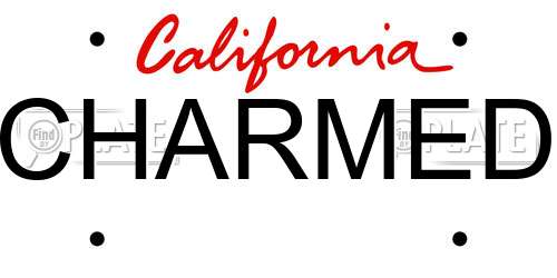 CHARMED California License Plate
