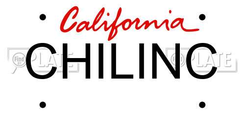 CHILINC California License Plate