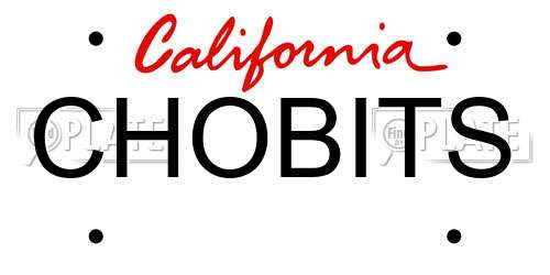 CHOBITS California License Plate