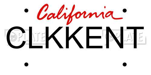 CLKKENT California License Plate