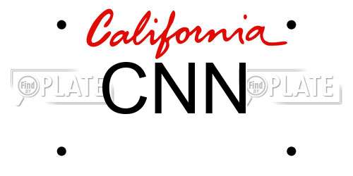 CNN California License Plate