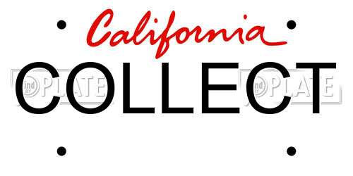COLLECT California License Plate