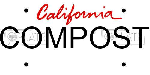 COMPOST California License Plate