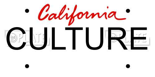 CULTURE California License Plate