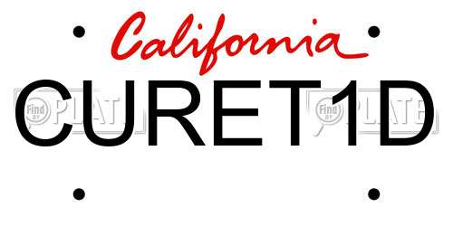 CURET1D California License Plate