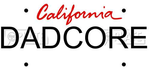 DADCORE California License Plate