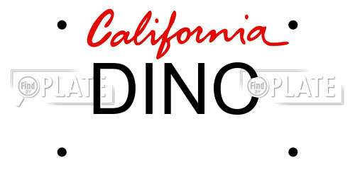 DINC California License Plate