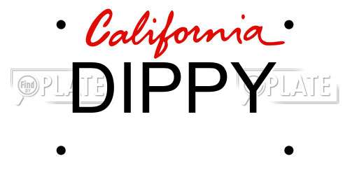 DIPPY California License Plate