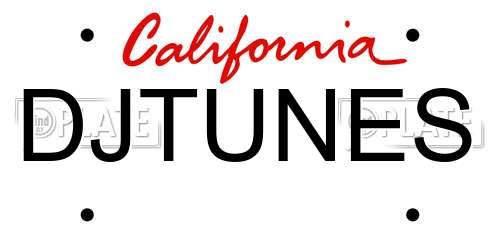 DJTUNES California License Plate