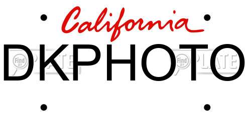 DKPHOTO California License Plate