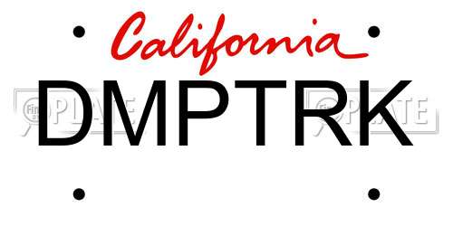 DMPTRK California License Plate