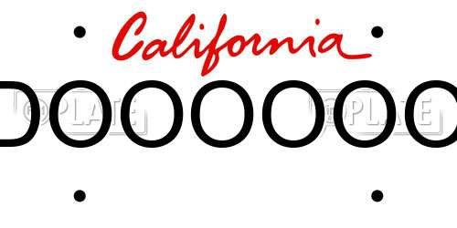 DOOOOOO California License Plate