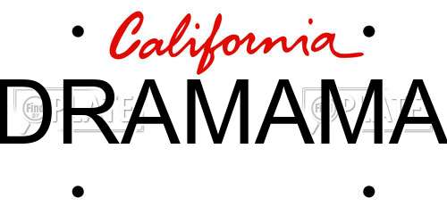 DRAMAMA California License Plate