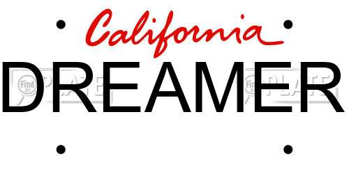 DREAMER California License Plate