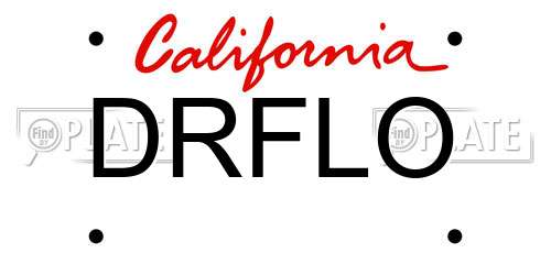 DRFLO California License Plate