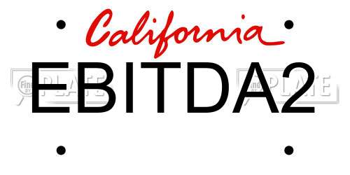 EBITDA2 California License Plate