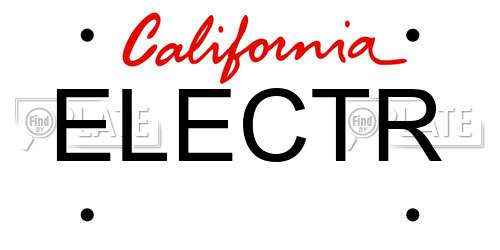 ELECTR California License Plate