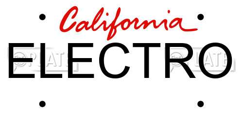 ELECTRO California License Plate
