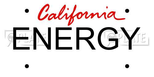 ENERGY California License Plate