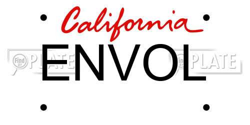 ENVOL California License Plate