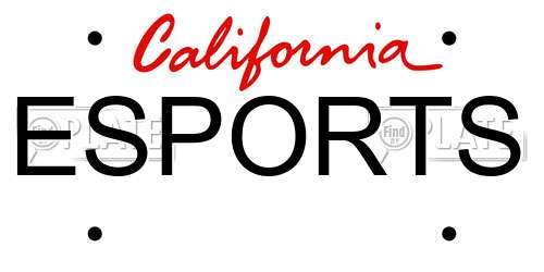 ESPORTS California License Plate