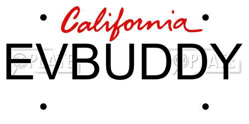 EVBUDDY California License Plate